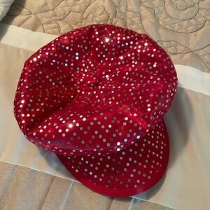 Bedazzled, red hat